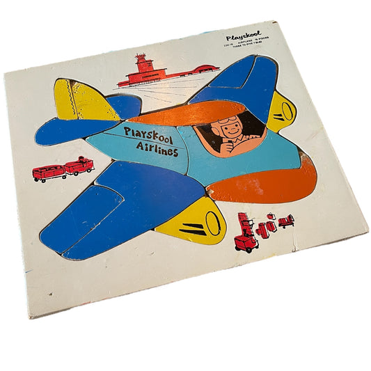 Vintage Playskool puzzle - Airplane